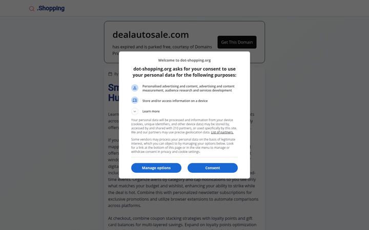 Screenshot of dealautosale.com