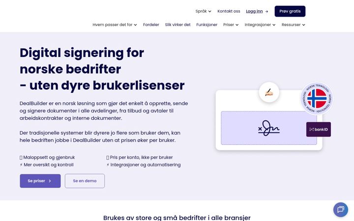 Skærmbillede af dealbuilder.io