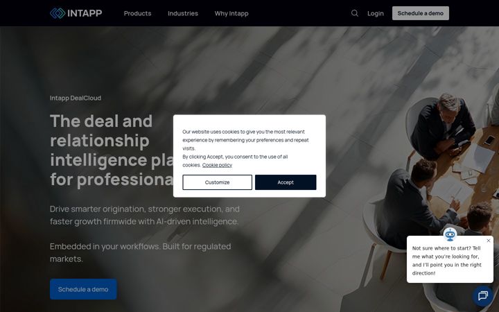 Екранна снимка на dealcloud.com