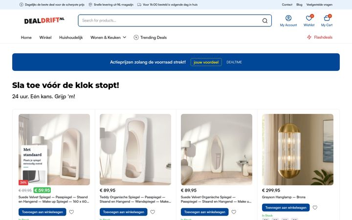 Snimka zaslona za dealdrift.nl