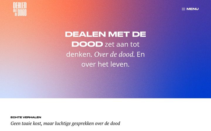 Snimka zaslona za dealenmetdedood.nl