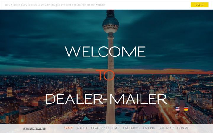 Screenshot of dealer-mailer.com