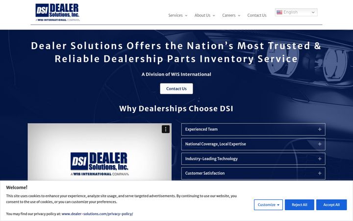 Screenshot of dealer-solutions.com