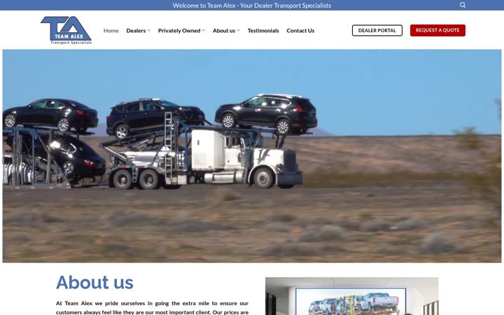 Screenshot of dealer-transport.com