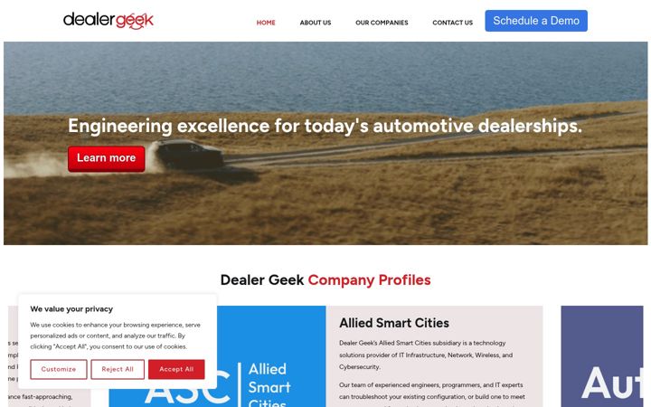 Screenshot of dealergeek.com