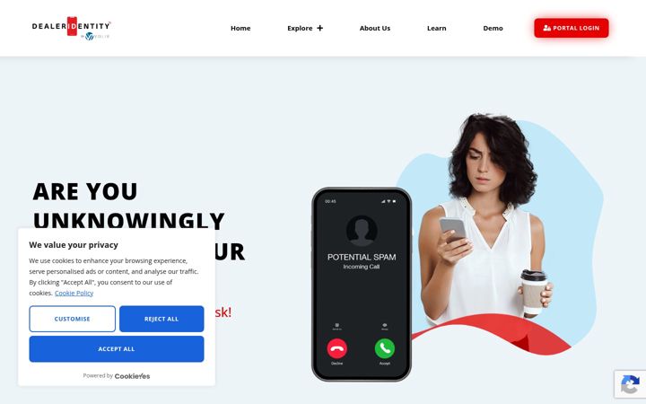 Screenshot of dealeridentity.com