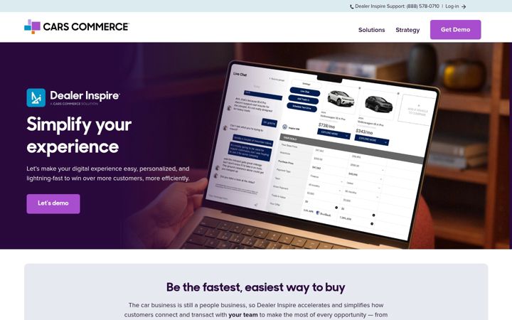 Captura de pantalla de dealerinspire.com