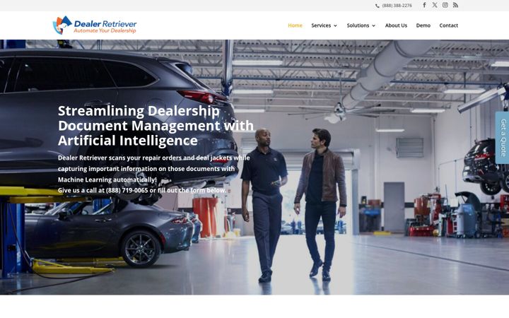 Screenshot of dealerretriever.com