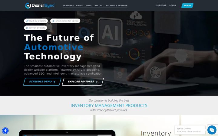 Skjermbilde av dealersync.com