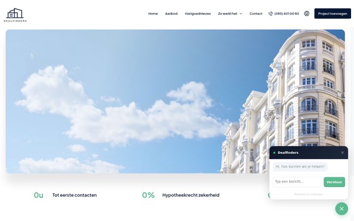 Posnetek zaslona dealfinders.nl
