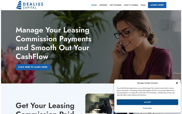 Screenshot of dealiuscapital.com