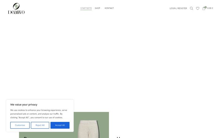 Screenshot of dealivo.de