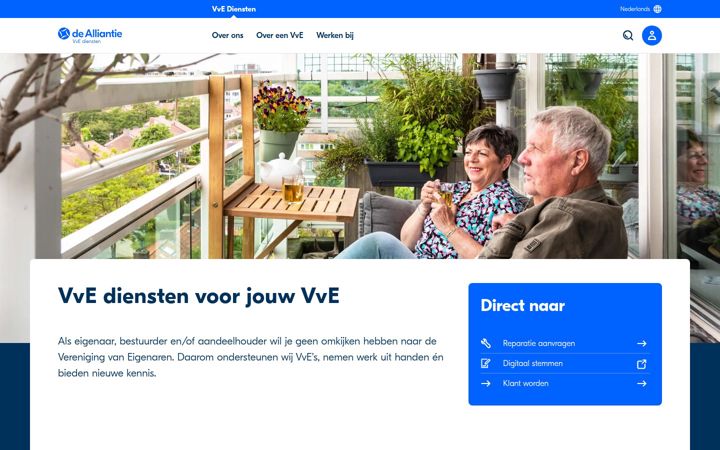 Posnetek zaslona dealliantievvediensten.nl