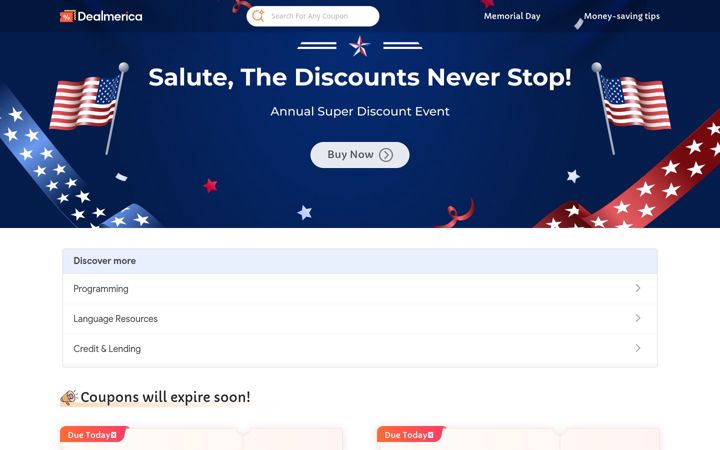 Screenshot of dealmerica.com