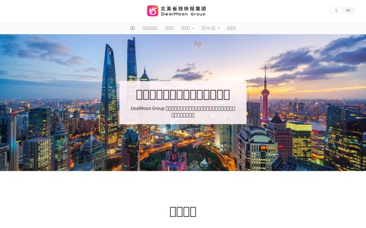 Screenshot of dealmoongroup.com