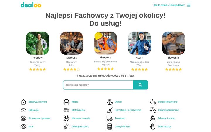 Screenshot van dealoo.pl