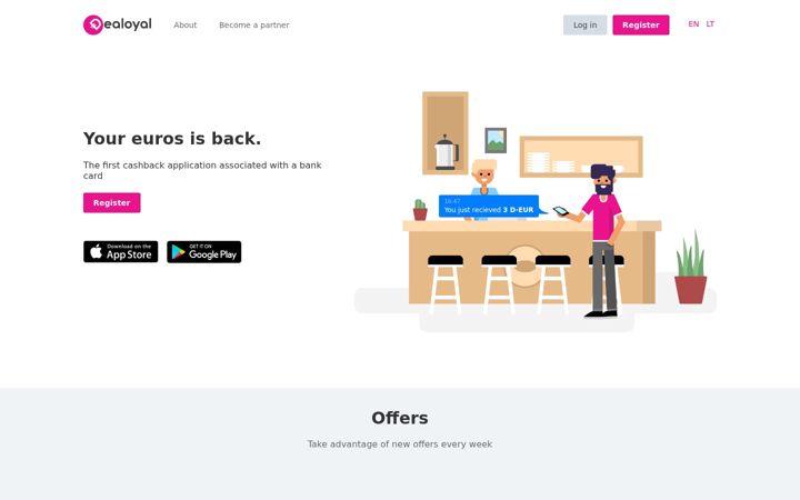 Screenshot of dealoyal.com
