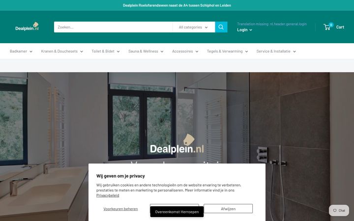 Posnetek zaslona dealplein.nl