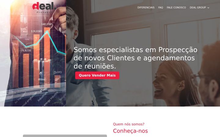 Screenshot stránky dealpro.com.br