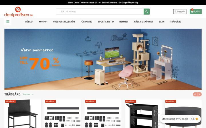 Screenshot of dealproffsen.se