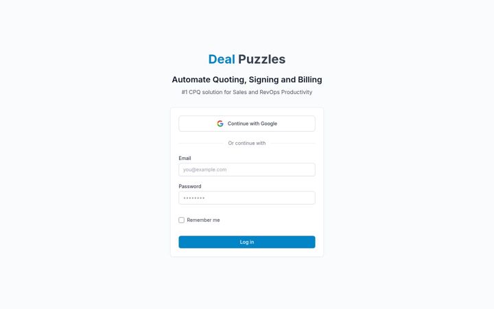 Screenshot of dealpuzzles.com