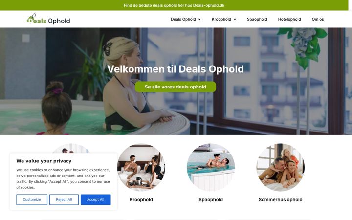Screenshot of deals-ophold.dk