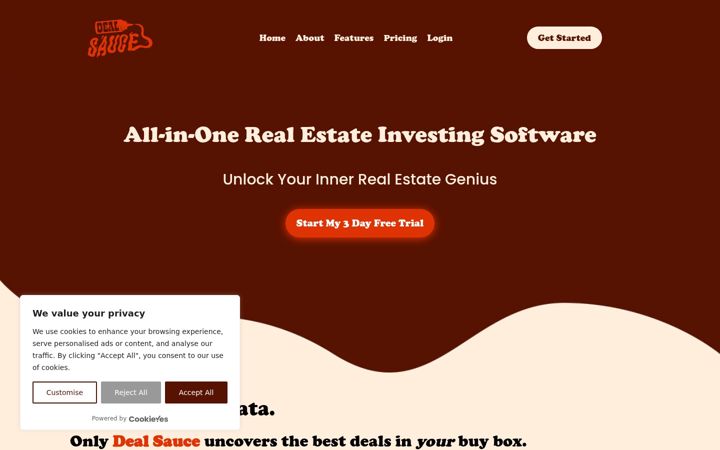 Екранна снимка на dealsauce.io