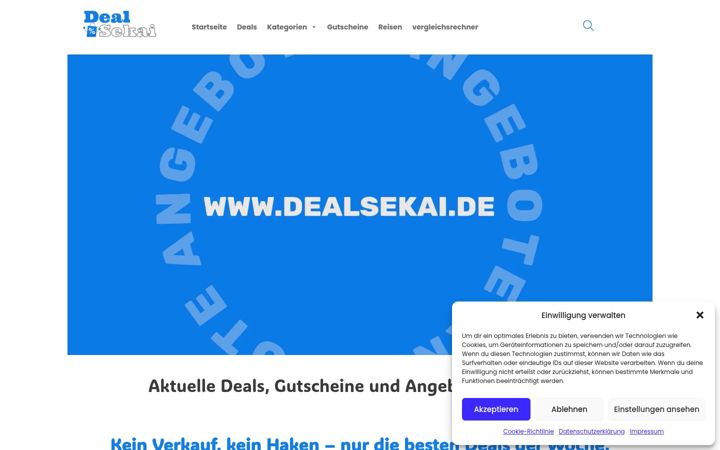 Screenshot of dealsekai.de
