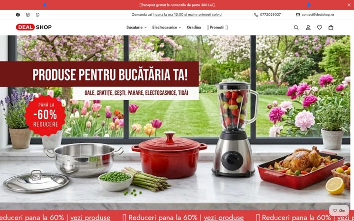Ekrānuzņēmums no dealshop.ro