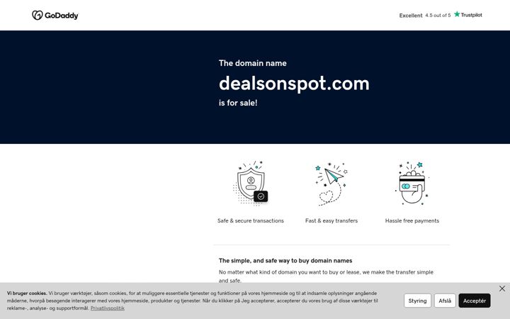 Screenshot of dealsonspot.com