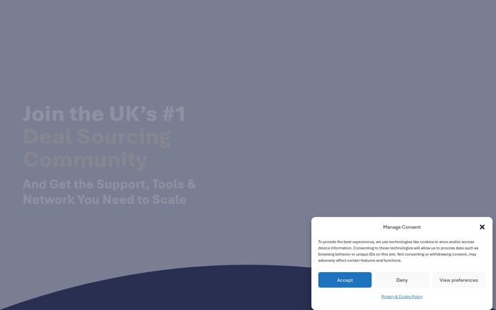 Screenshot of dealsourcingnetwork.co.uk