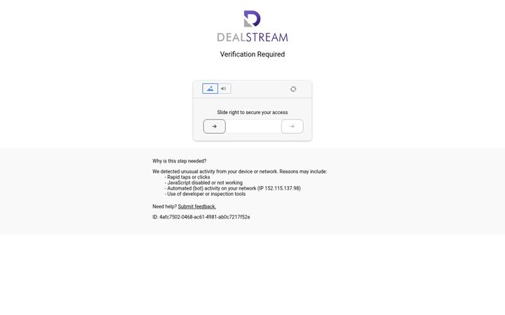 Skjermbilde av dealstream.com