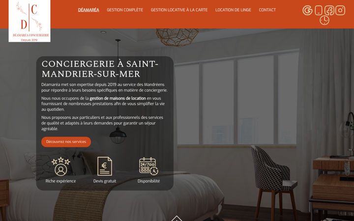 Ekraanipilt saidist deamarea-83.fr