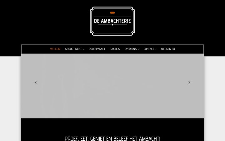 Screenshot van deambachterie.nl