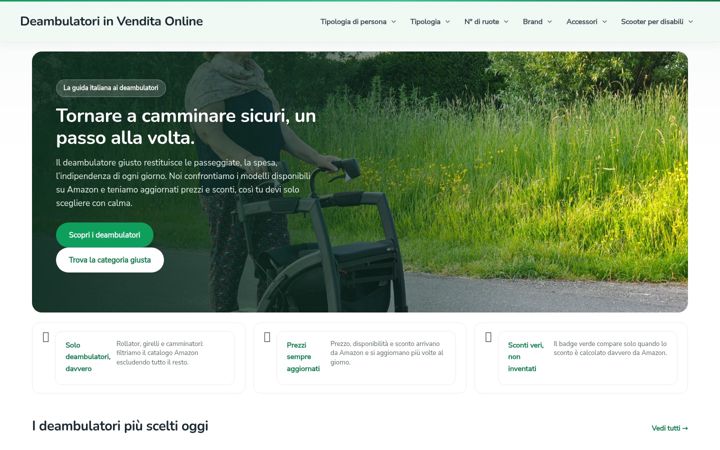 Screenshot of deambulatori.com