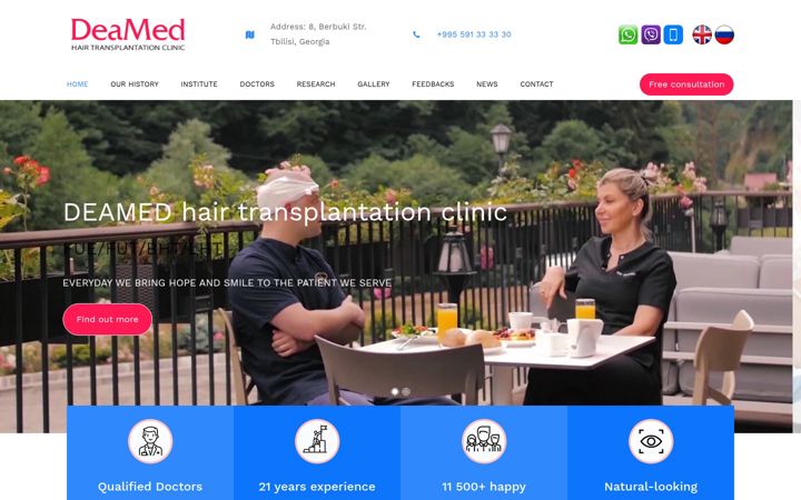 Screenshot of deamed-clinic.com