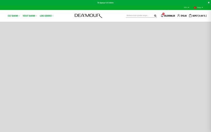 Screenshot of deamourbeauty.com