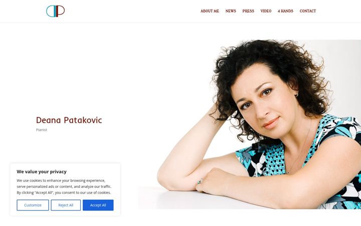 Screenshot of deanapatakovic.ch