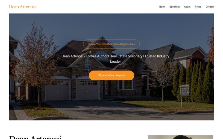 Screenshot of deanartenosi.com