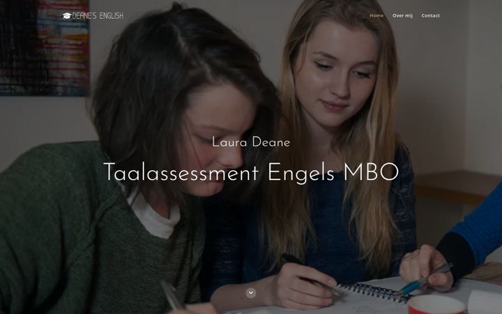 Screenshot van deanesenglish.nl