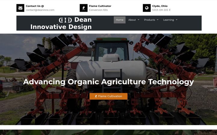 Screenshot of deaninnovativedesign.com