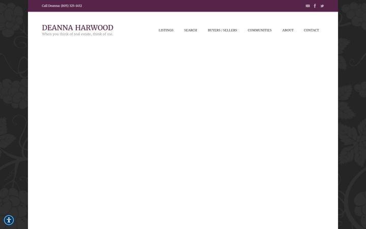 Screenshot of deannaharwood.com
