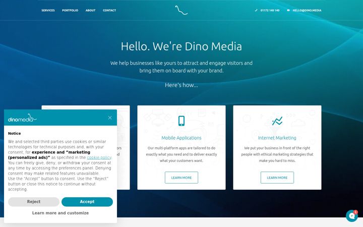 Screenshot of deanomedia.com
