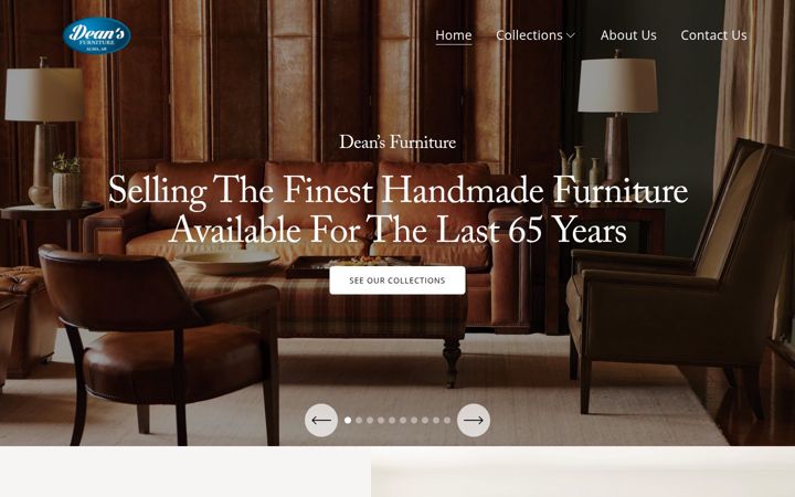 Screenshot of deansfurnitureco.com