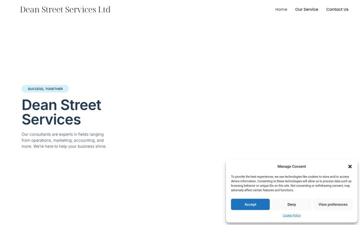 Skjermbilde av deanstreetservices.co.uk