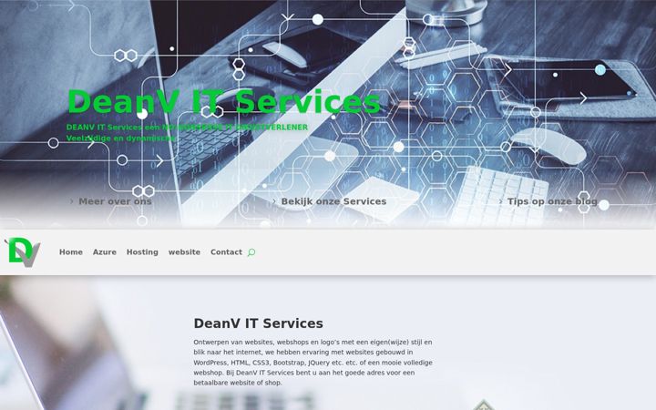 Screenshot van deanv.nl