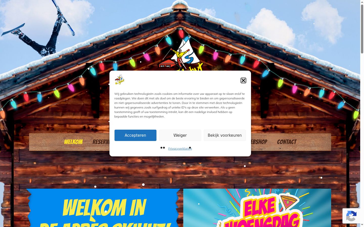 Snímek obrazovky baneru souhlasu zobrazeného před jakoukoli interakcí