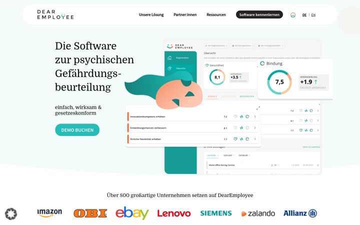 Screenshot of dearemployee.de