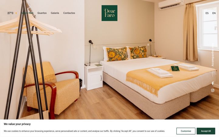Screenshot of dearfaro.com