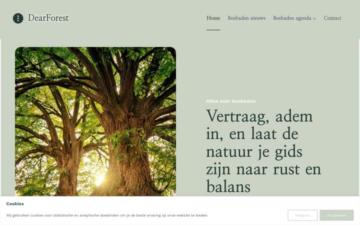Screenshot van dearforest.nl